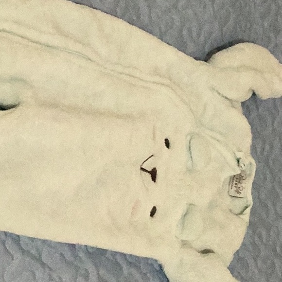 CozySleeper teddy soft blue size 3-6 months gently used. - Picture 5 of 5